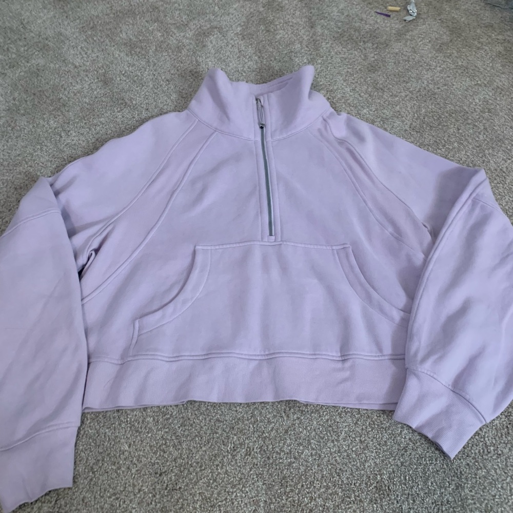 Lululemon scuba oversized half zip Lavender Dew